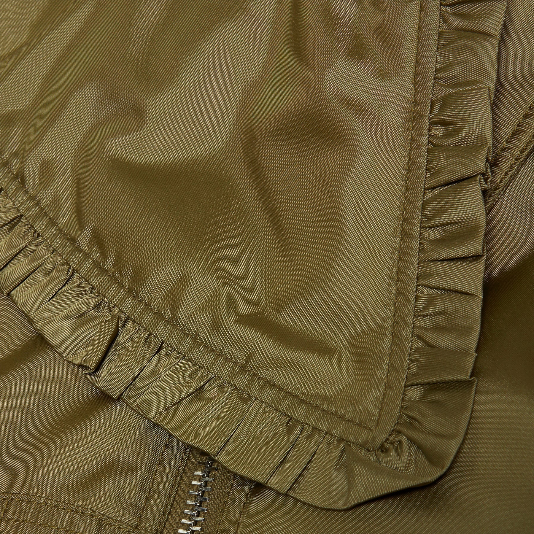 GANNI Duchesse Nylon Fitted Jacket (Boa) Top