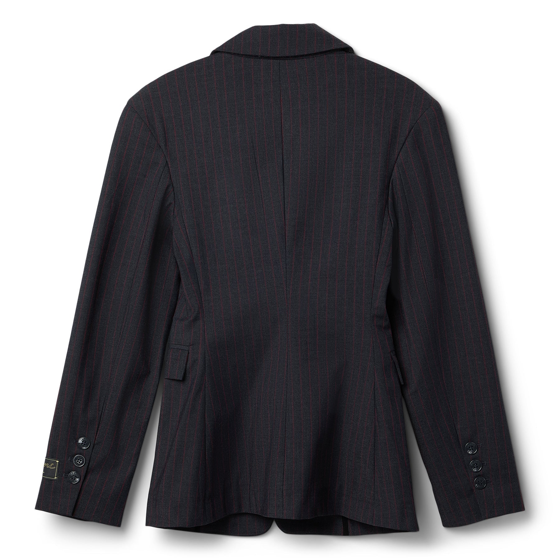 GANNI Stretch Stripe Blazer (Phantom) Top