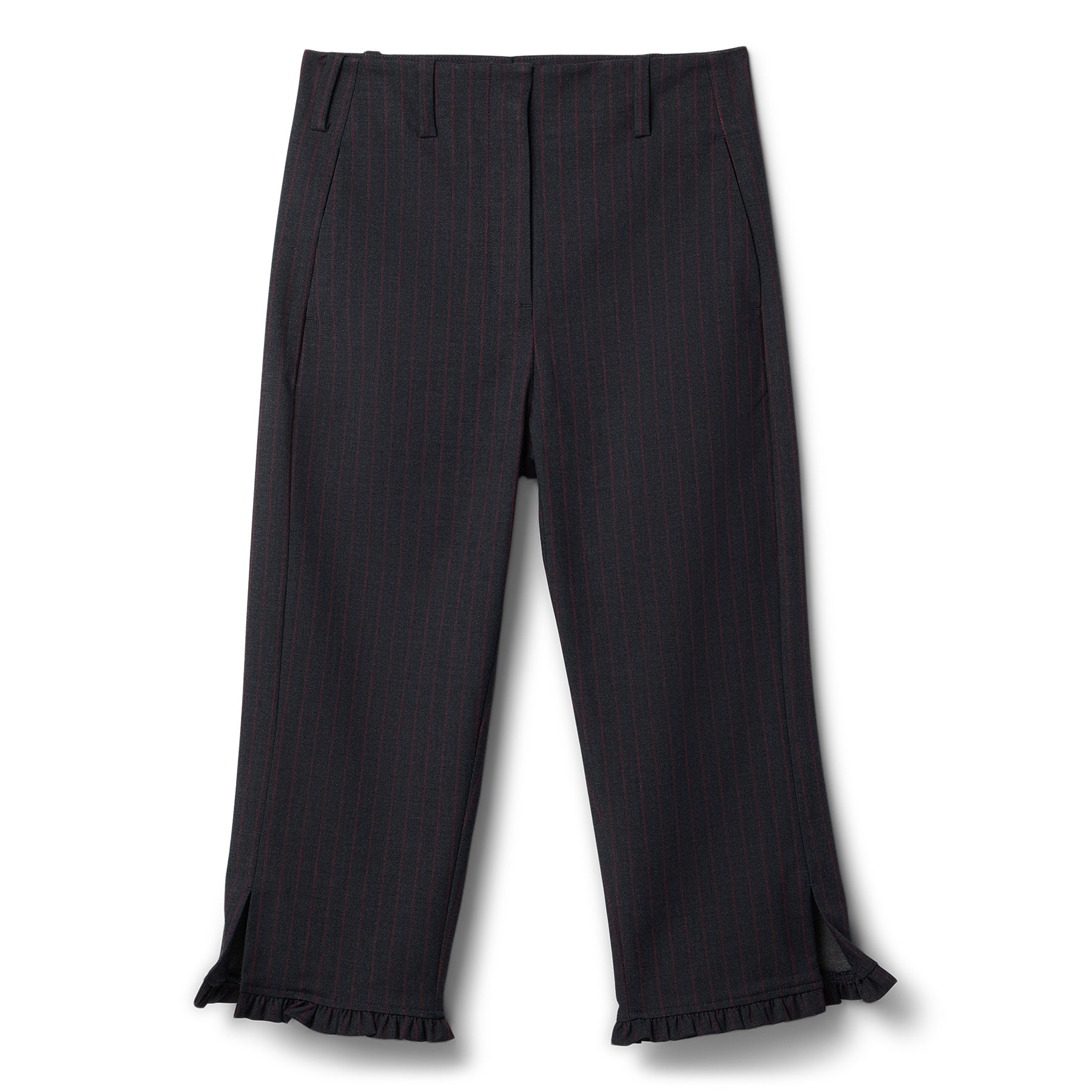 GANNI Stretch Stripe Tailoring Capri Pants (Phantom) Trousers