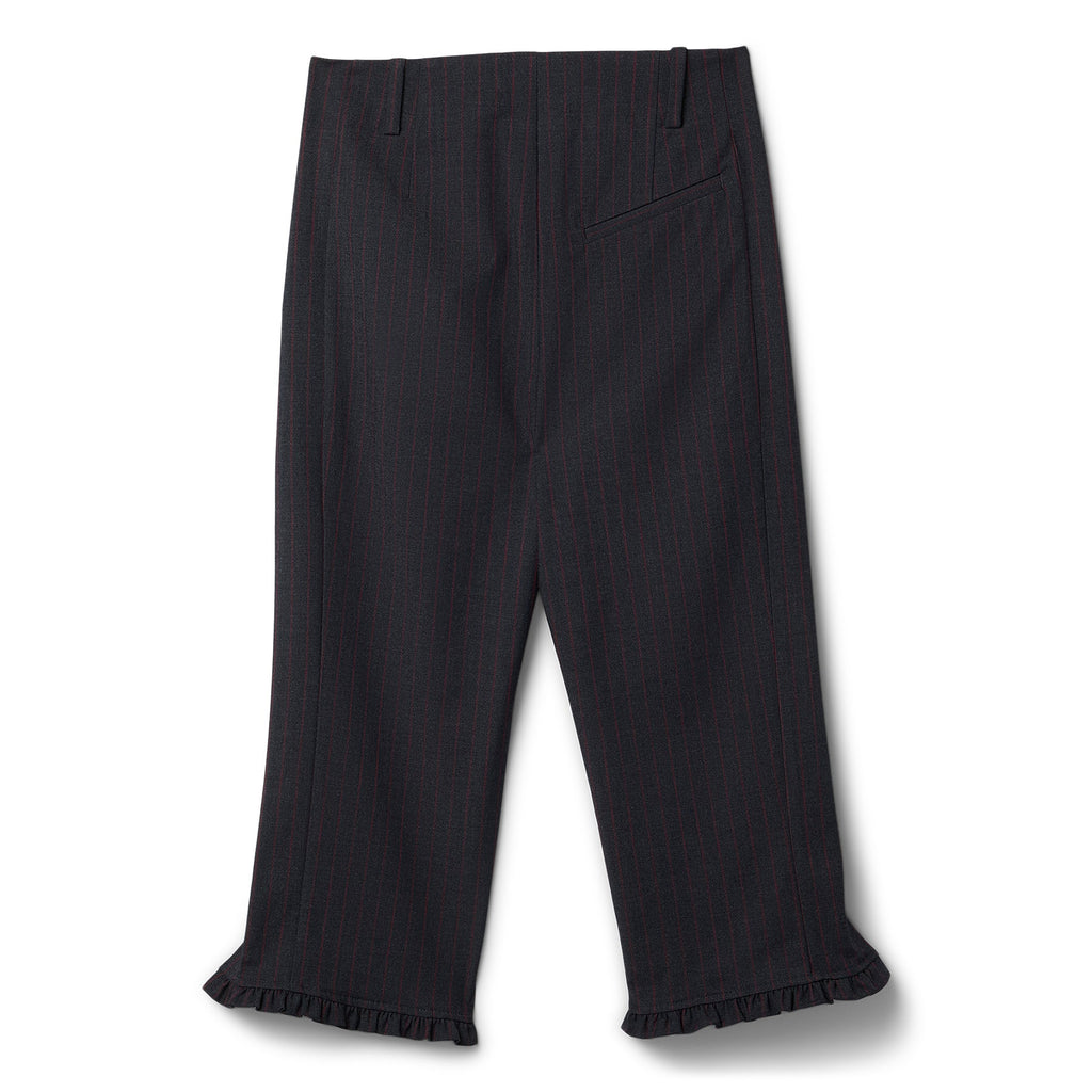 GANNI Stretch Stripe Tailoring Capri Pants (Phantom) Trousers