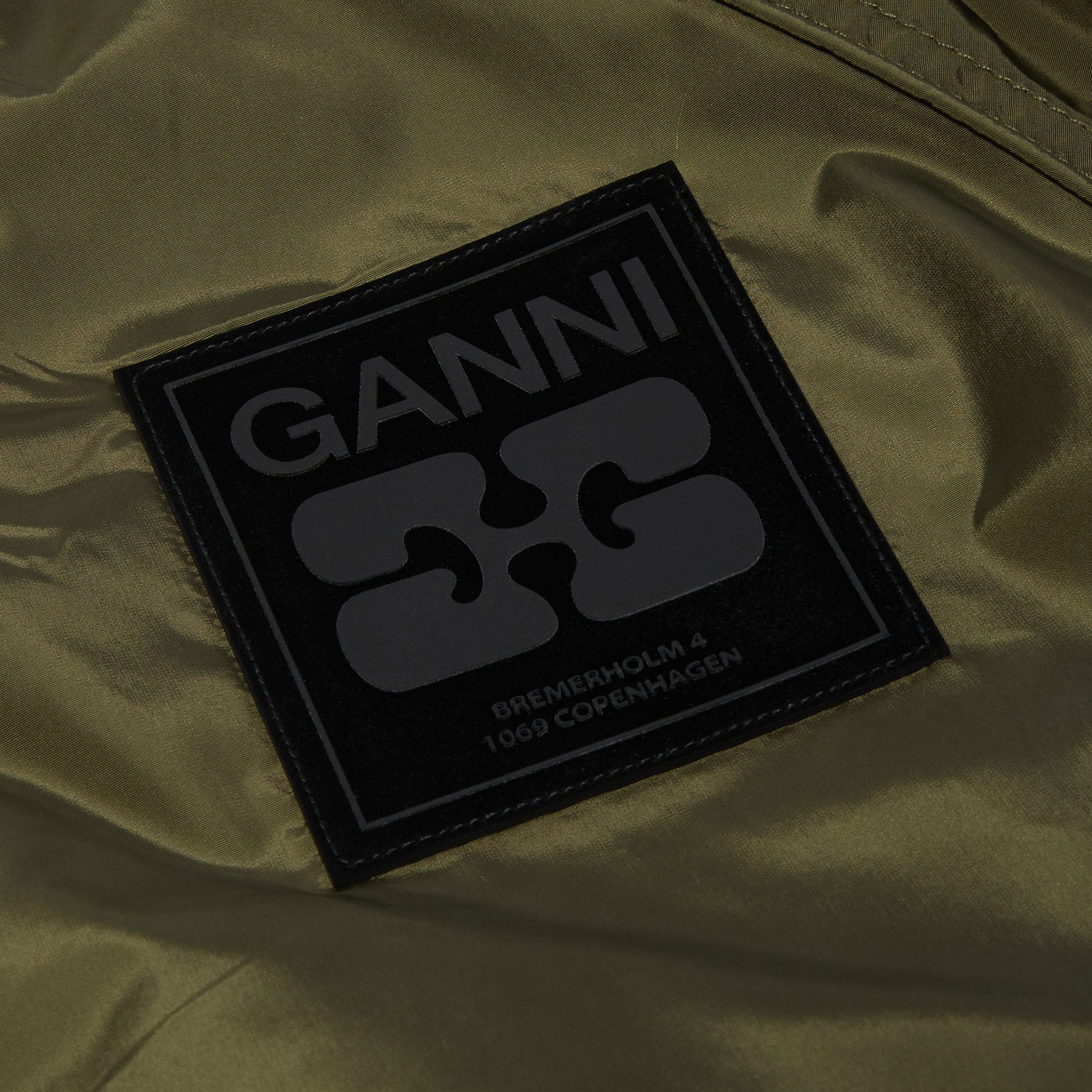 GANNI Flyweight Nylon Jacket (Kalamata) Top