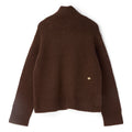 GANNI Open Back Pullover Sweater (Shaved Chocolate) Top