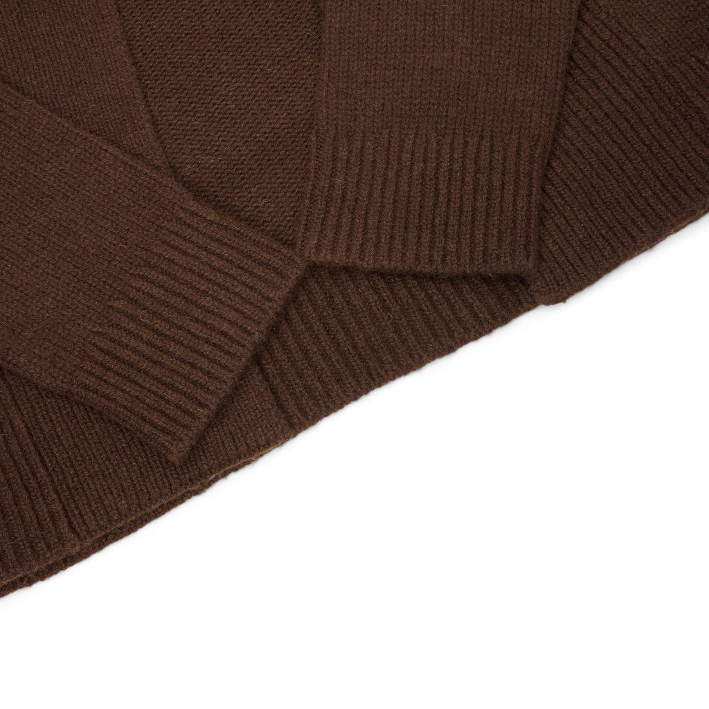 GANNI Open Back Pullover Sweater (Shaved Chocolate) Top