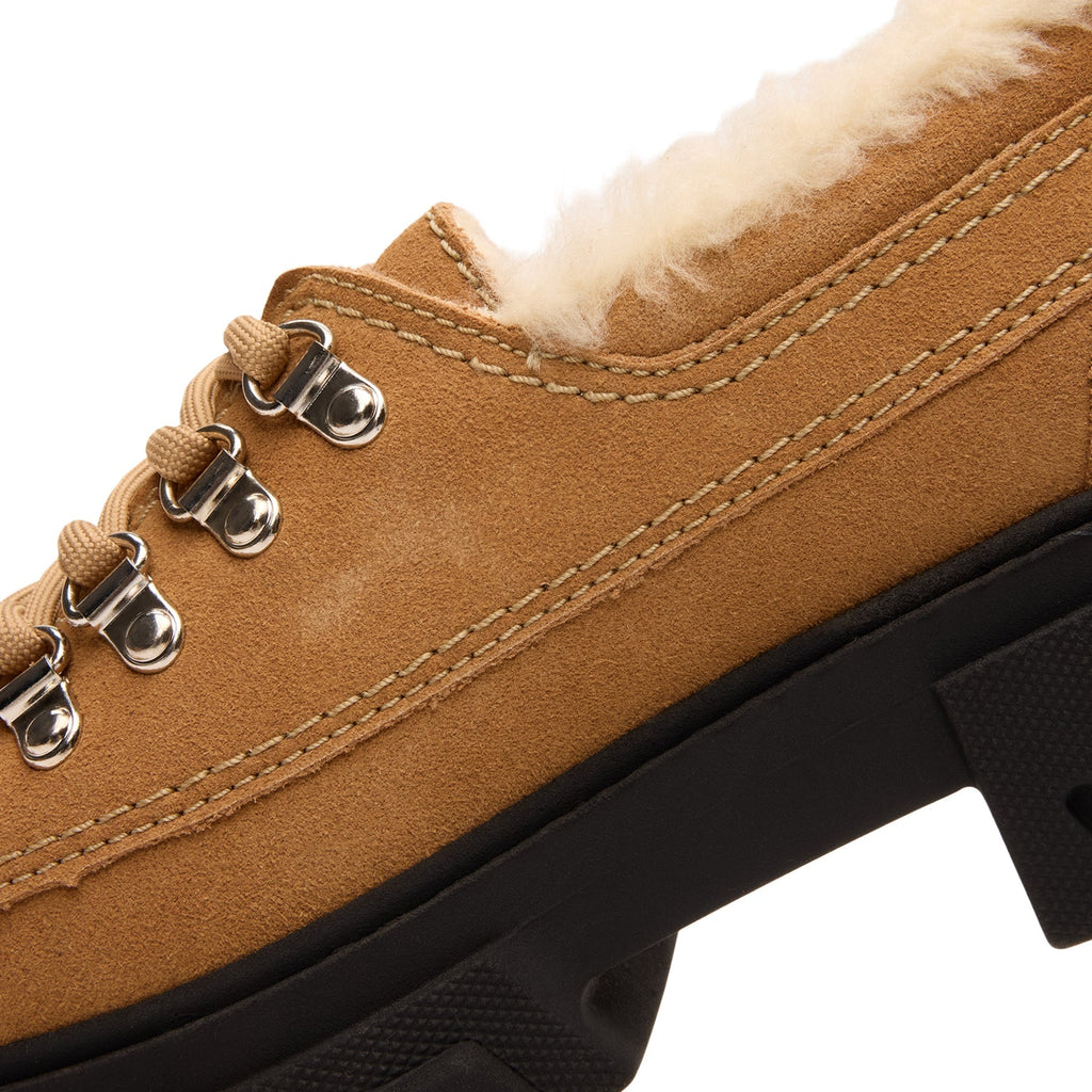 ganni-cleated-derbies-suede-cognac  Footwear