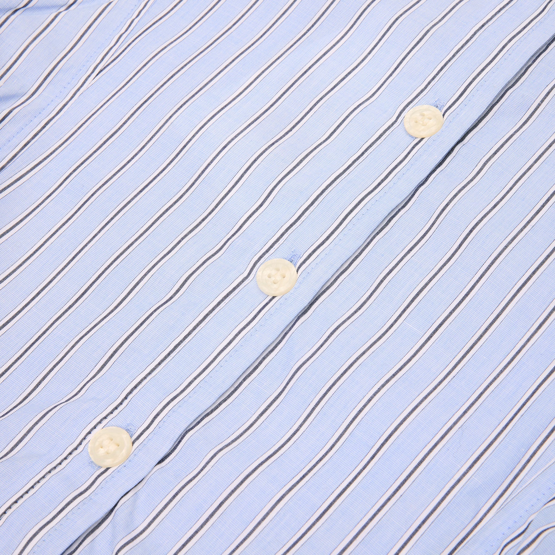 GANNI Stripe Peplum Shirt (Lavender Lustre) Top