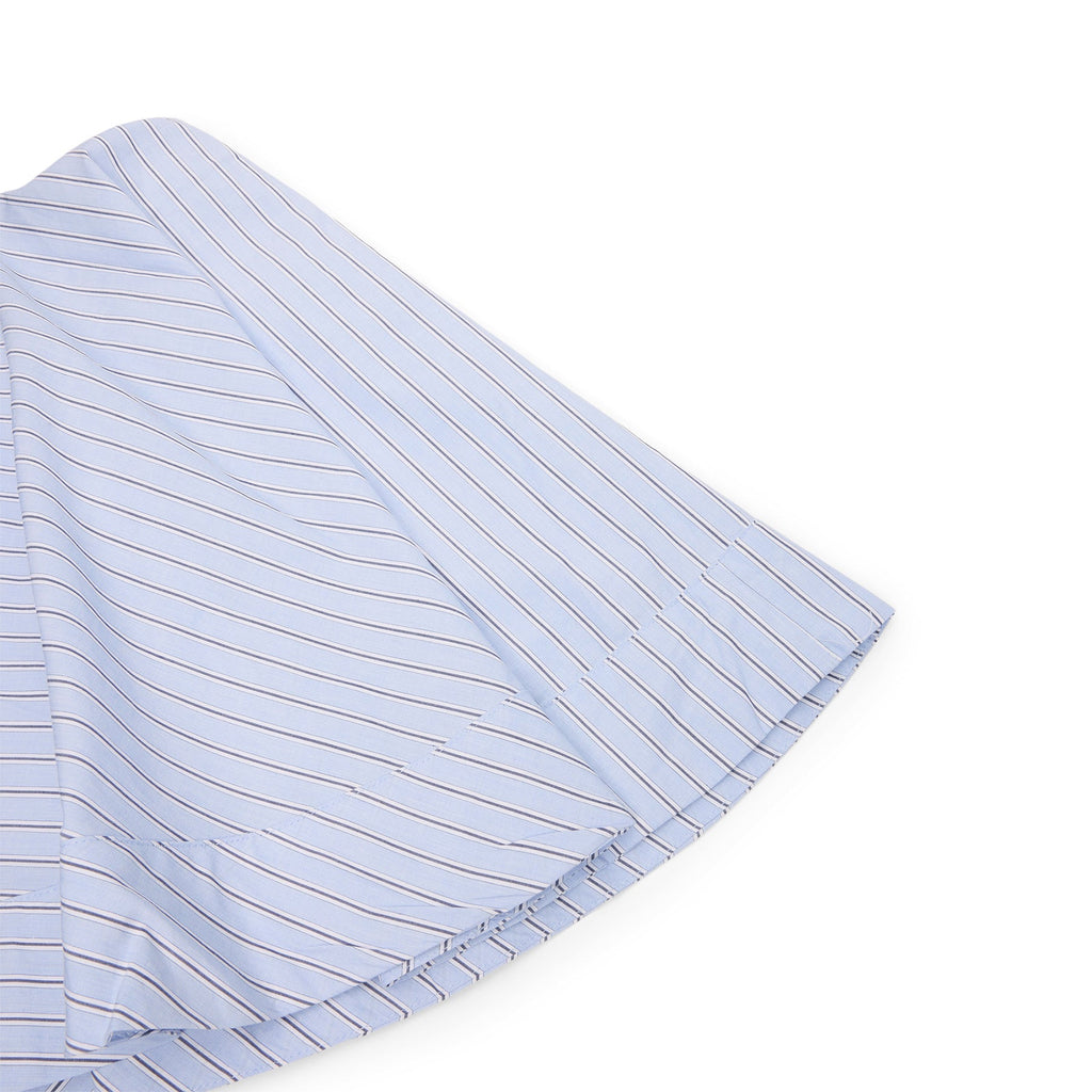 GANNI Stripe Mini Circle Skirt (Lavender Lustre)