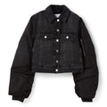 GANNI Rigid Denim Jacket (Black Washed) Top