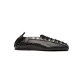ganni-eyelets-lace-up-ballerina-snake-black-oyster  Footwear