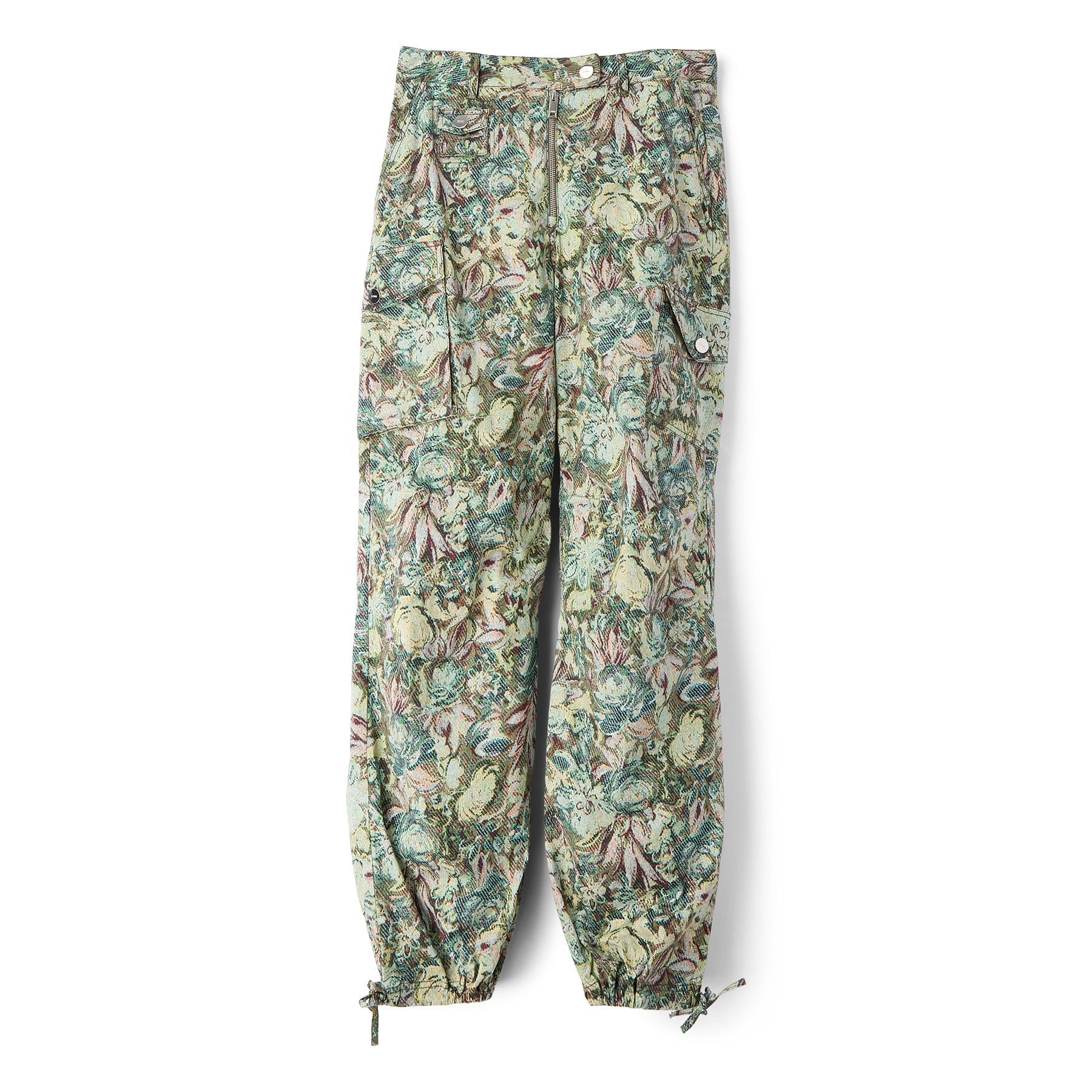 GANNI Tapestry Twill Pants (Jadeite ) Trousers