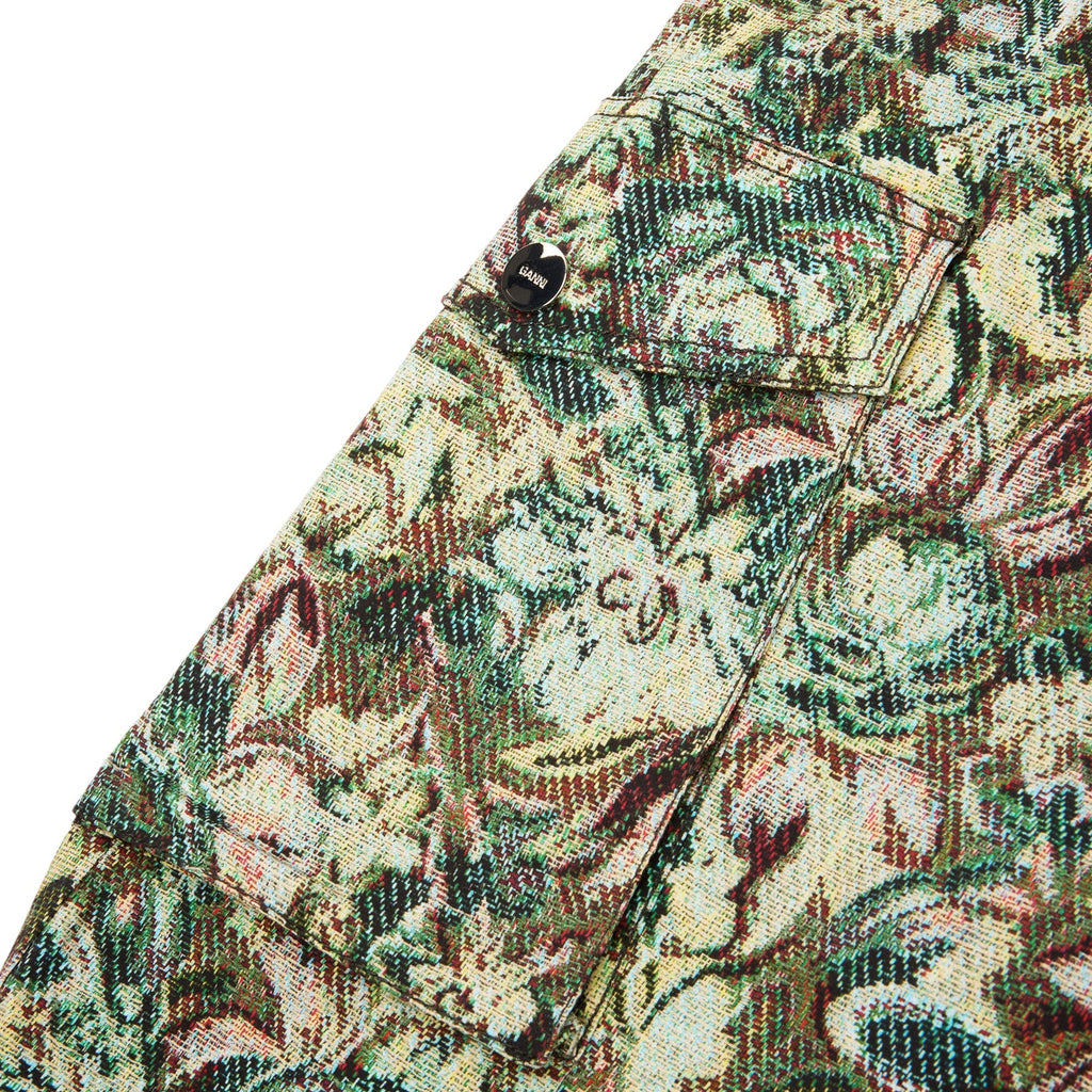GANNI Tapestry Twill Pants (Jadeite ) Trousers