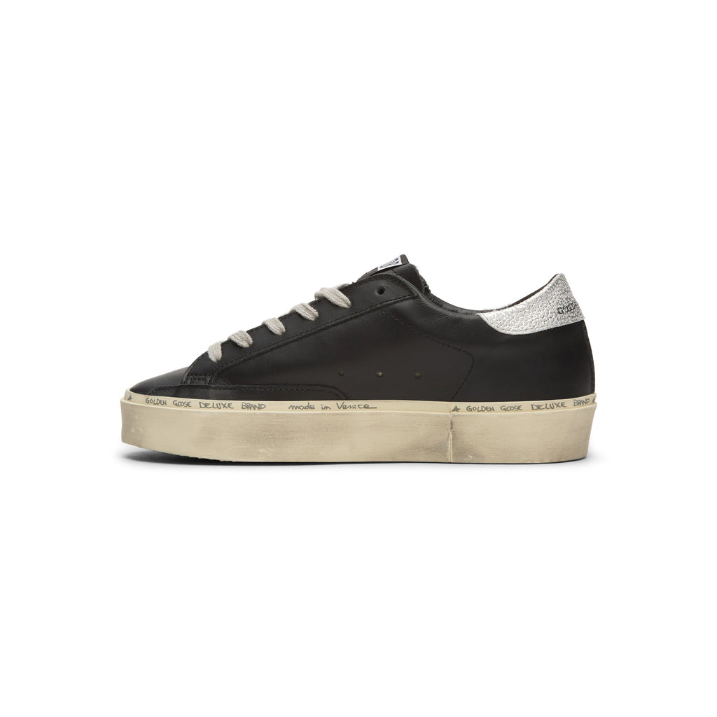 golden-goose-hi-star-leather-upper-laminated-star-black-silver  Footwear