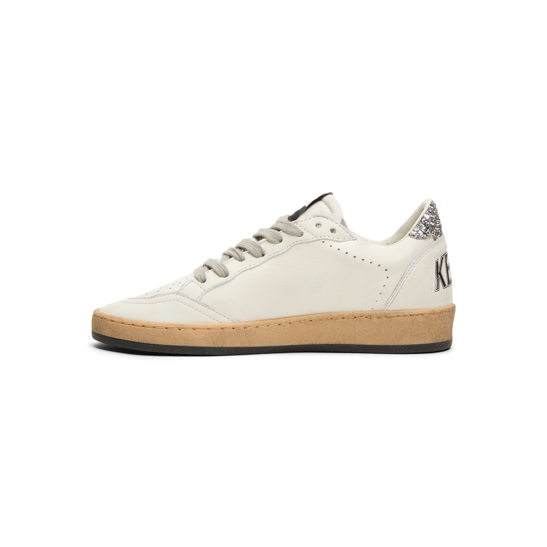 golden-goose-ballstar-nappa-upper-and-spur-glitter-white-silver  Footwear