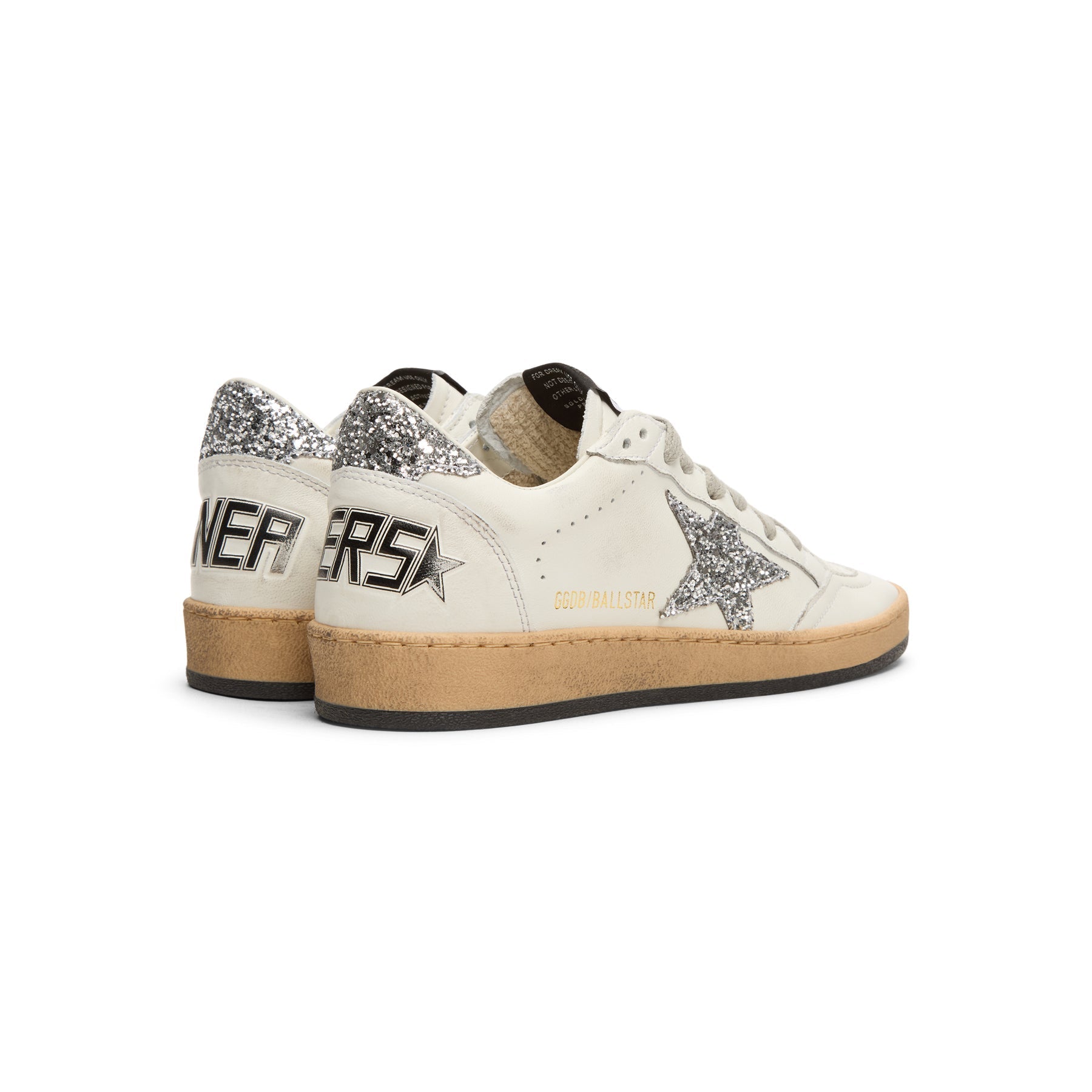 golden-goose-ballstar-nappa-upper-and-spur-glitter-white-silver  Footwear