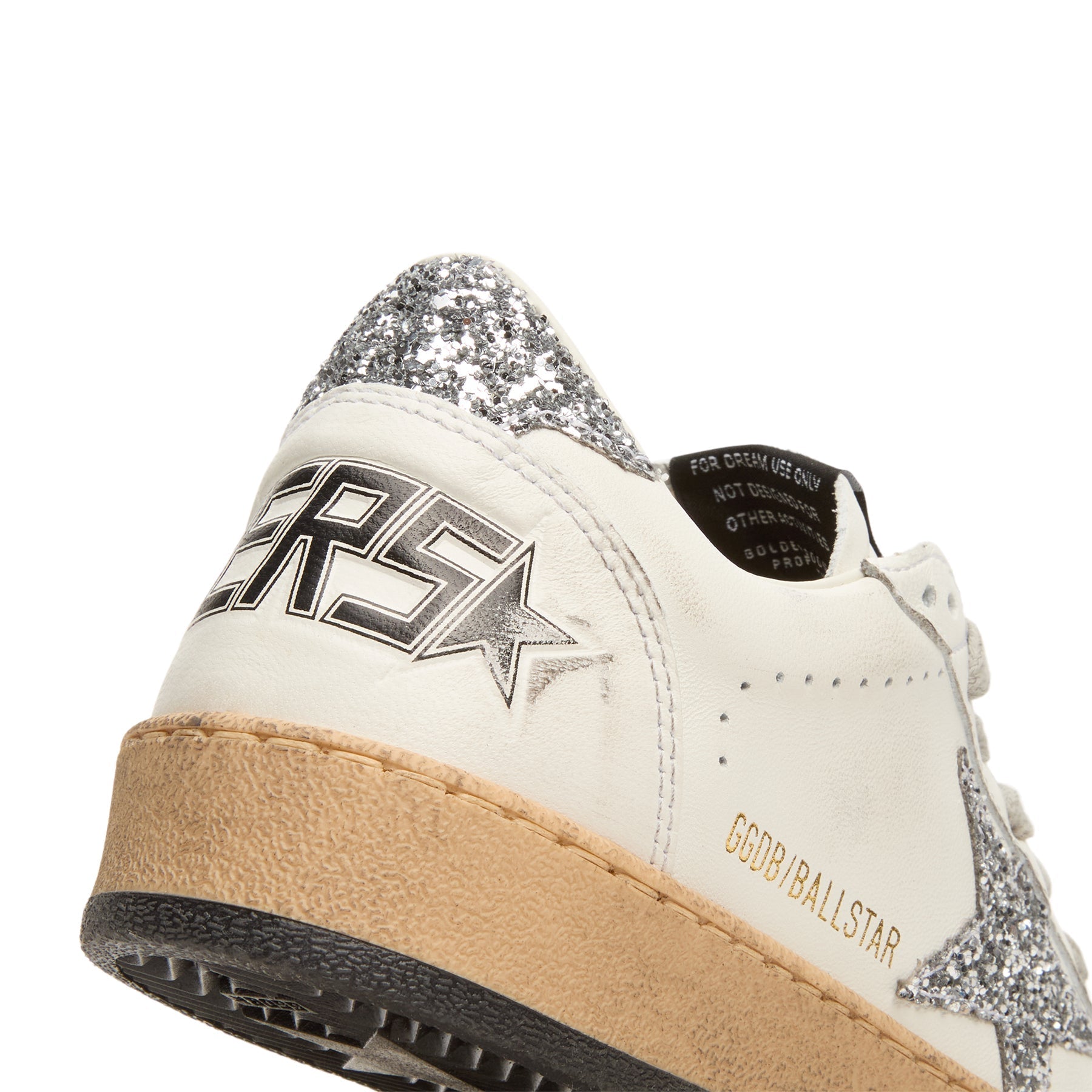 golden-goose-ballstar-nappa-upper-and-spur-glitter-white-silver  Footwear