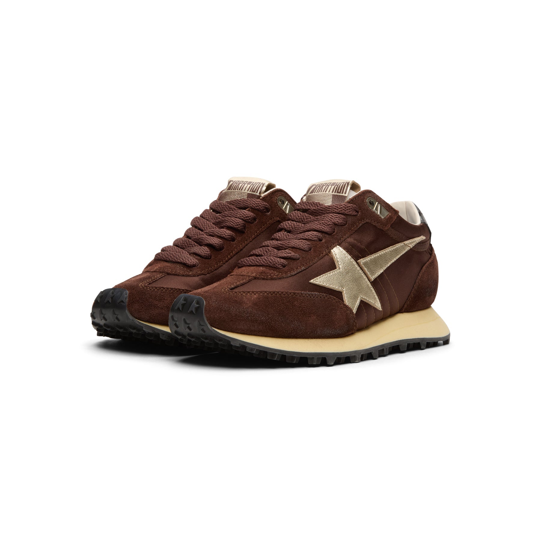 golden-goose-running-marathon-brown-platinum  Footwear