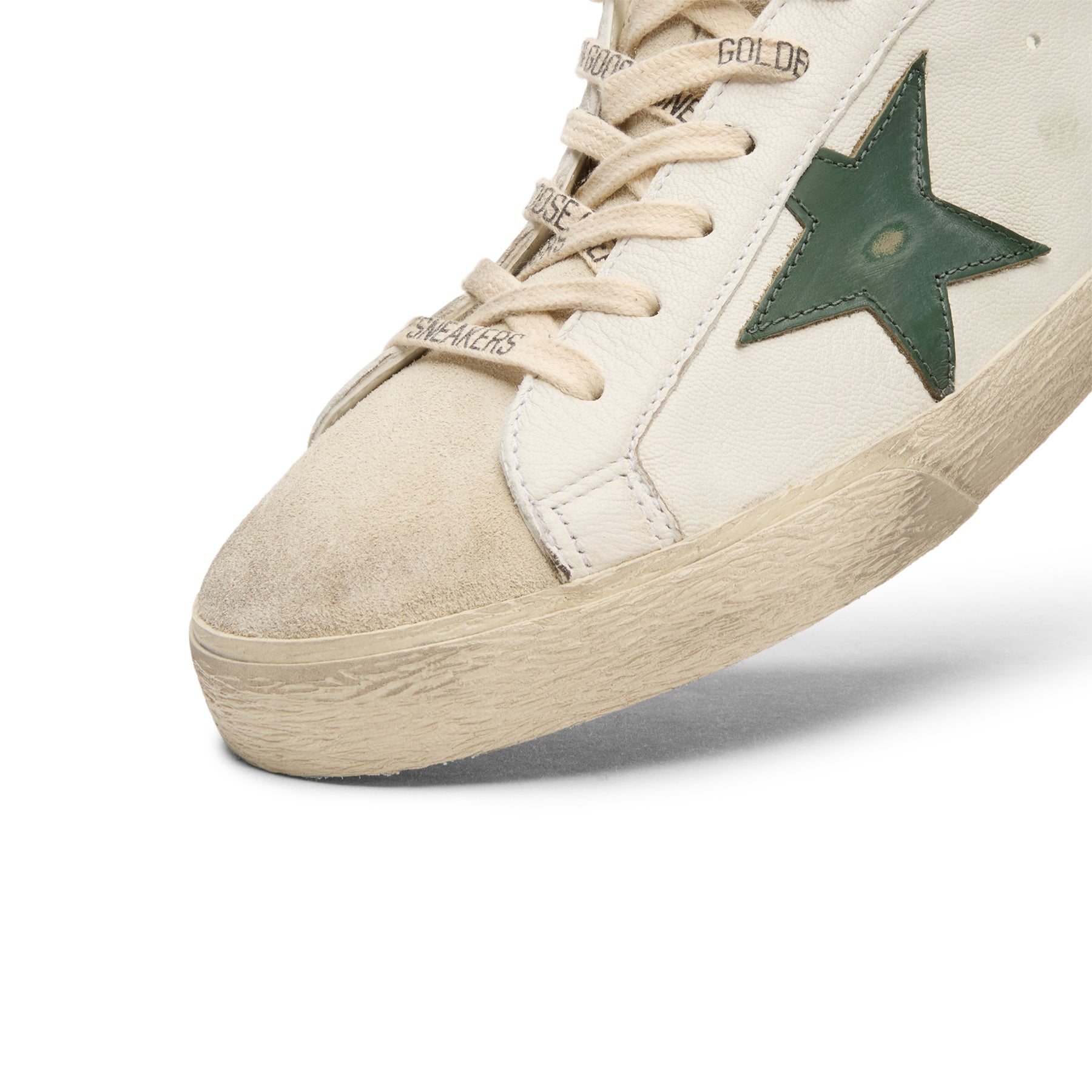 golden-goose-super-star-white-green  Footwear