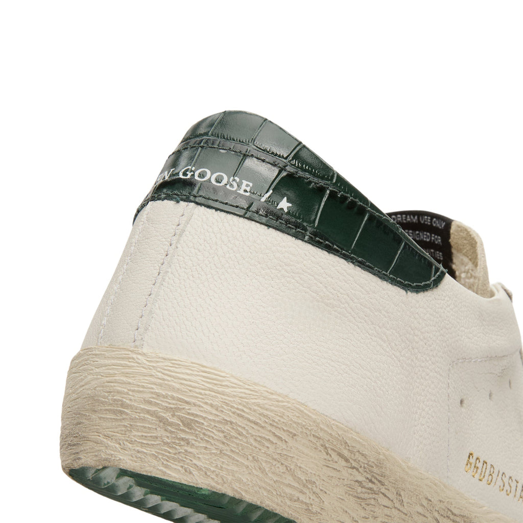 golden-goose-super-star-white-green  Footwear