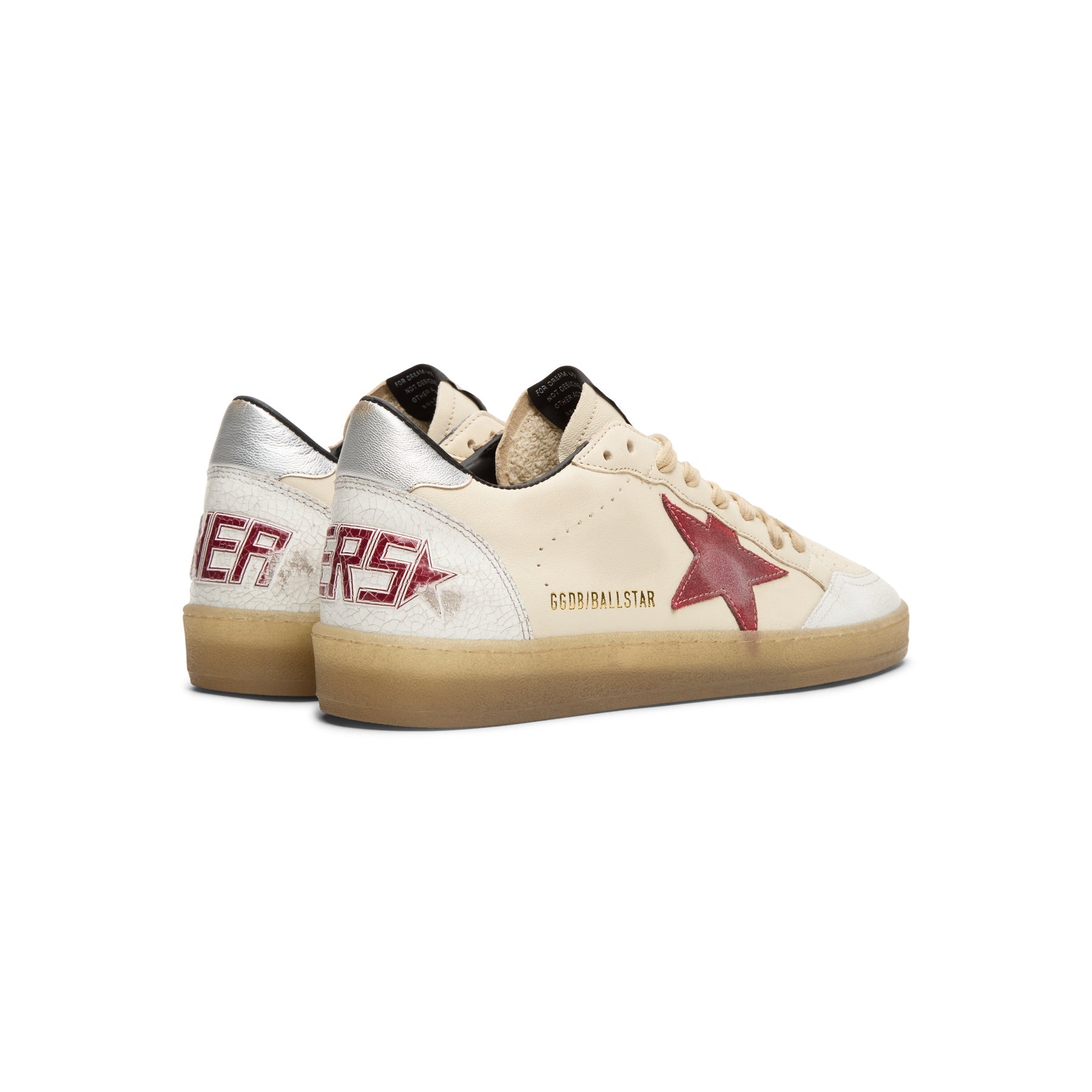 golden-goose-ballstar-nappa-upper-and-tongue-crack-butter-beige-white-red-silver  Footwear