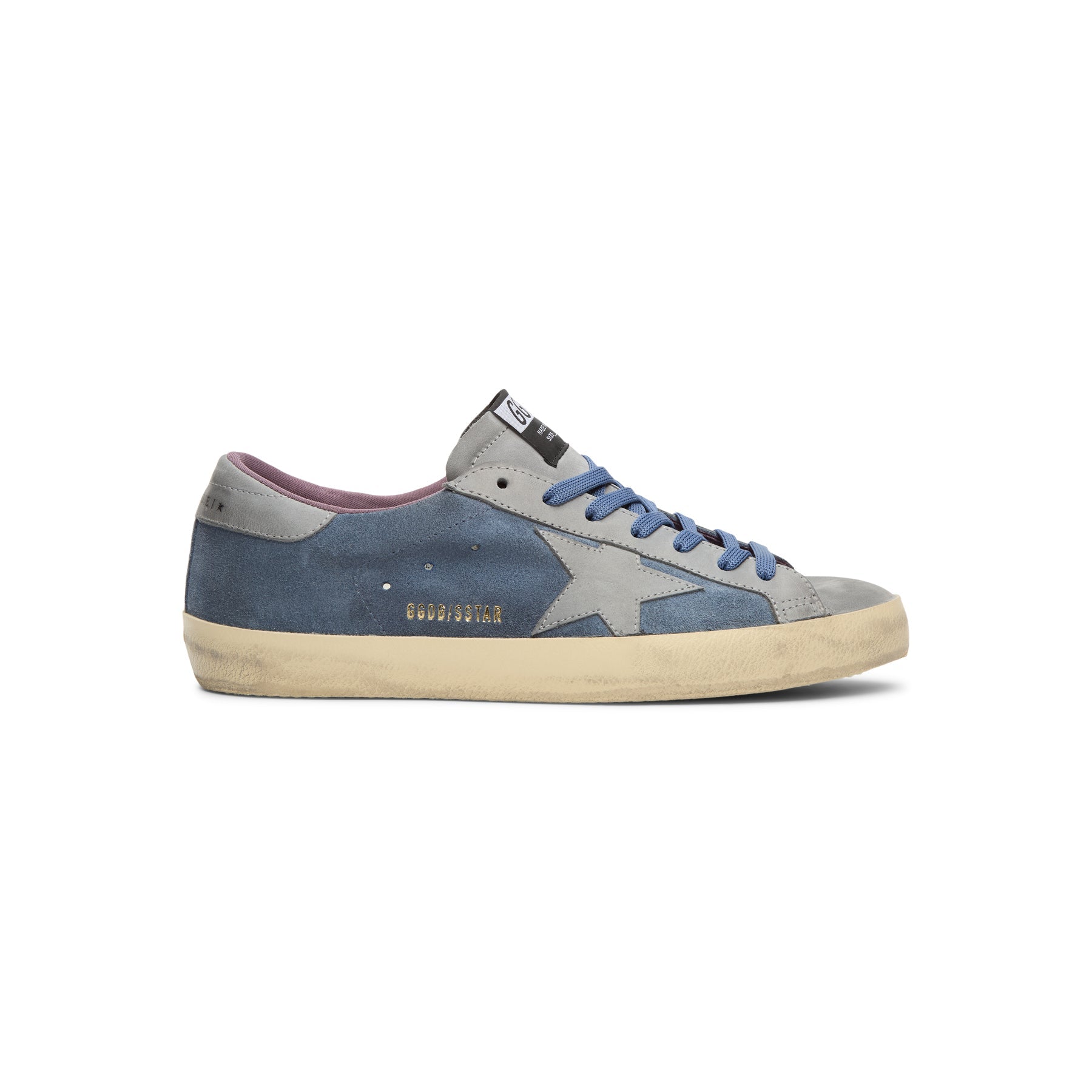 golden-goose-super-star-suede-and-nabuk-upper-blue-denim-silver-blue  Footwear