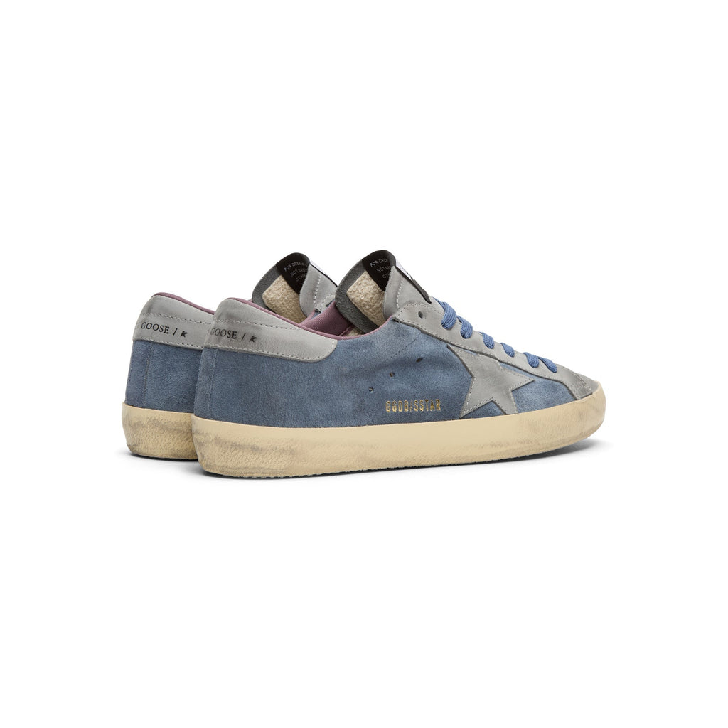 golden-goose-super-star-suede-and-nabuk-upper-blue-denim-silver-blue  Footwear