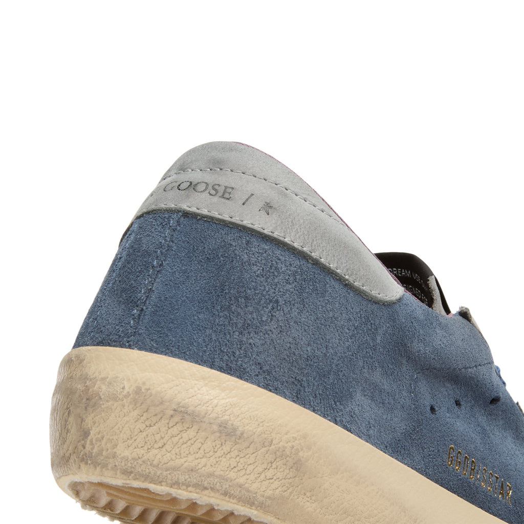 golden-goose-super-star-suede-and-nabuk-upper-blue-denim-silver-blue  Footwear