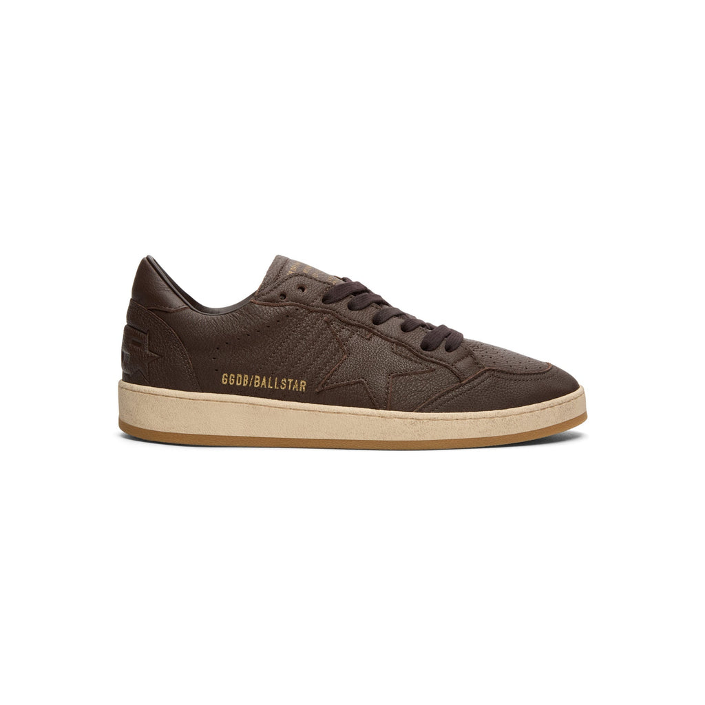 golden-goose-ballstar-leather-upper-star-toe-spur-dark-brown  Footwear