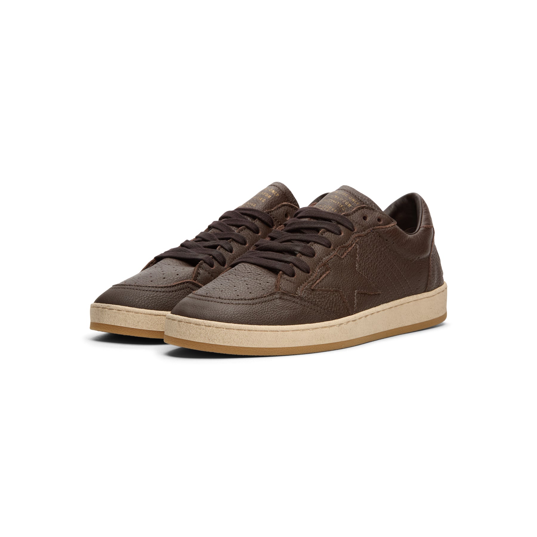 golden-goose-ballstar-leather-upper-star-toe-spur-dark-brown  Footwear