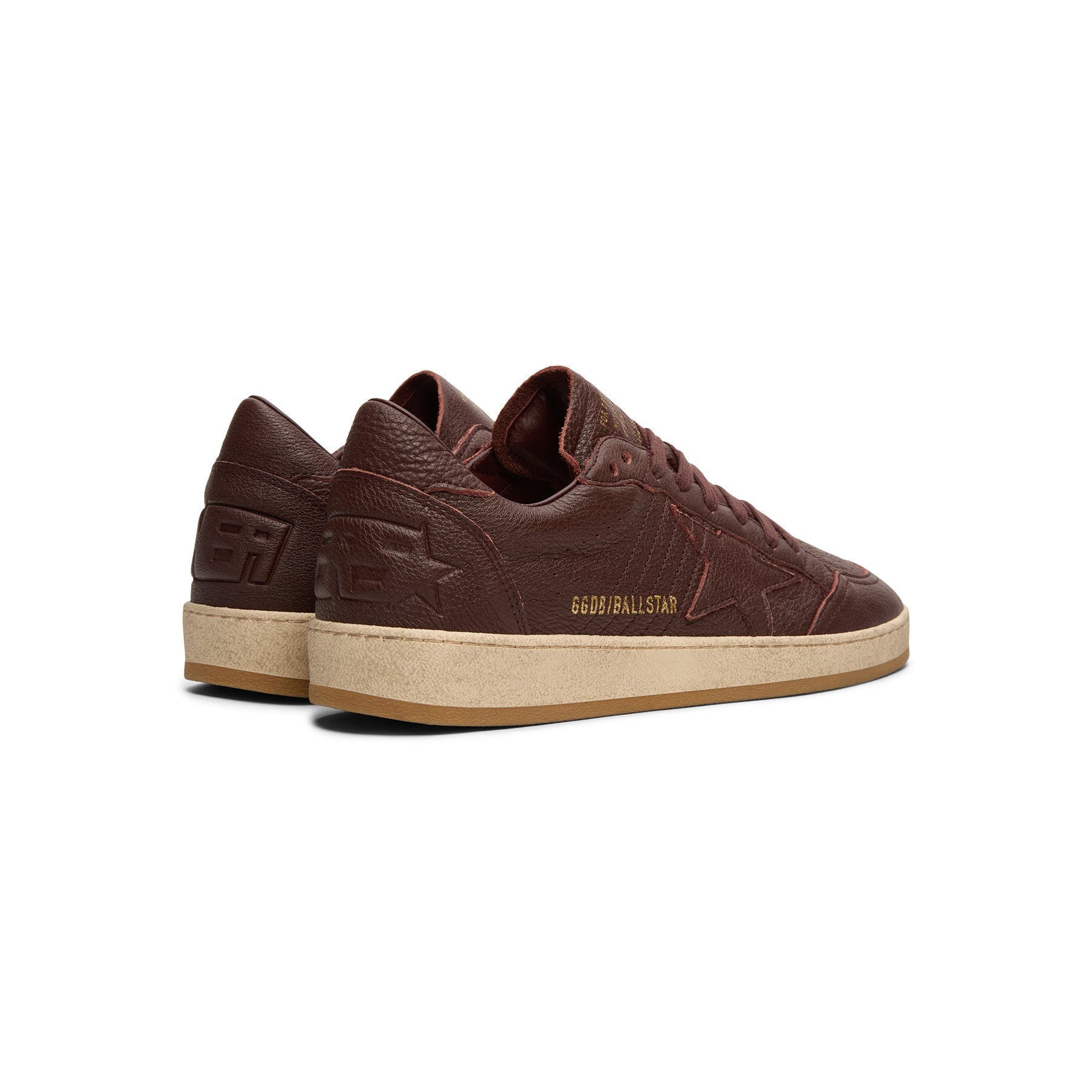 golden-goose-ballstar-leather-upper-star-toe-spur-bordeaux  Footwear