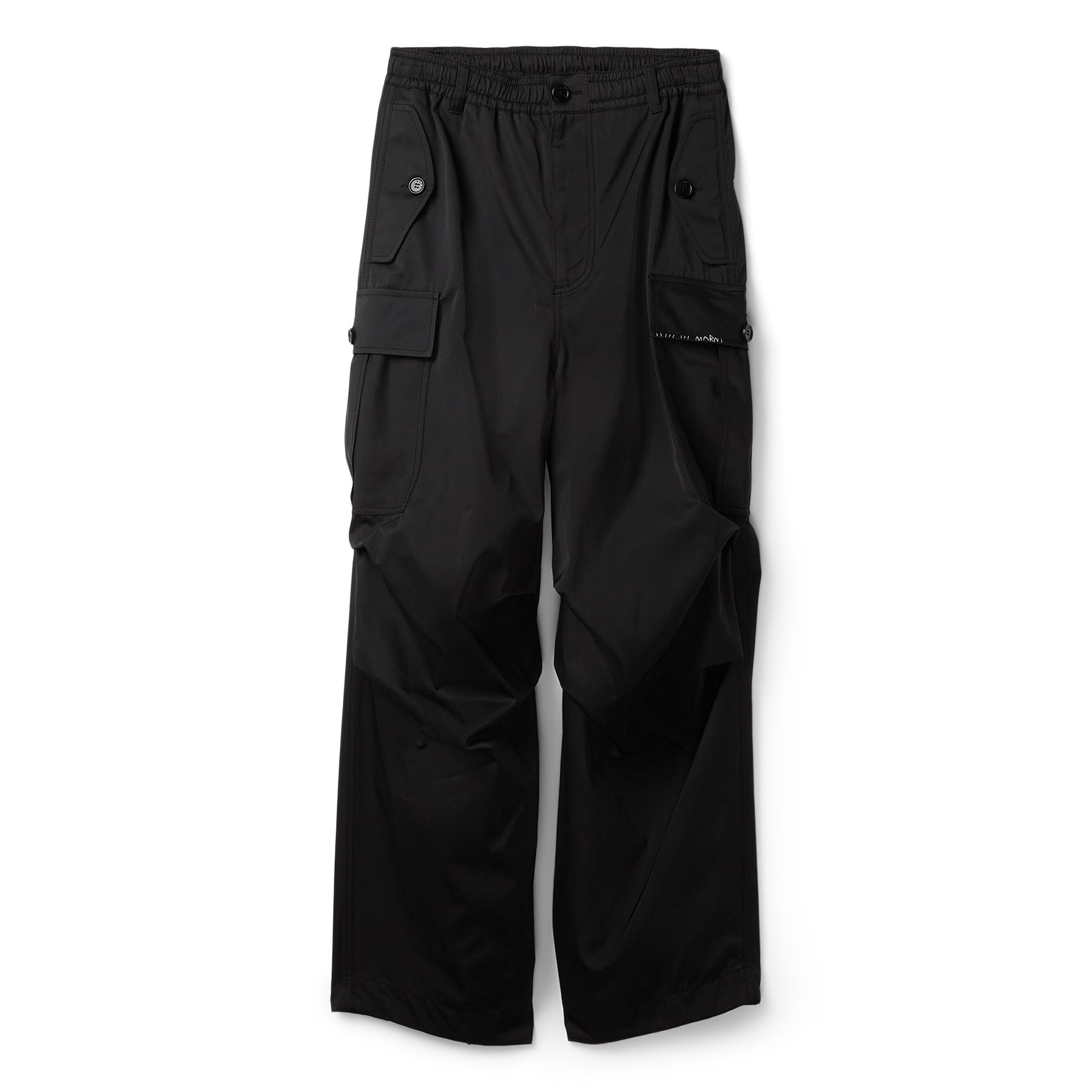 MARNI Water-repellent Taffeta Cargo Pants (Black) Trousers