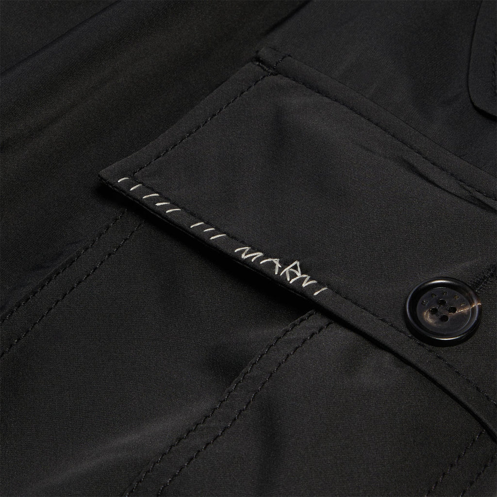 MARNI Water-repellent Taffeta Cargo Pants (Black) Trousers