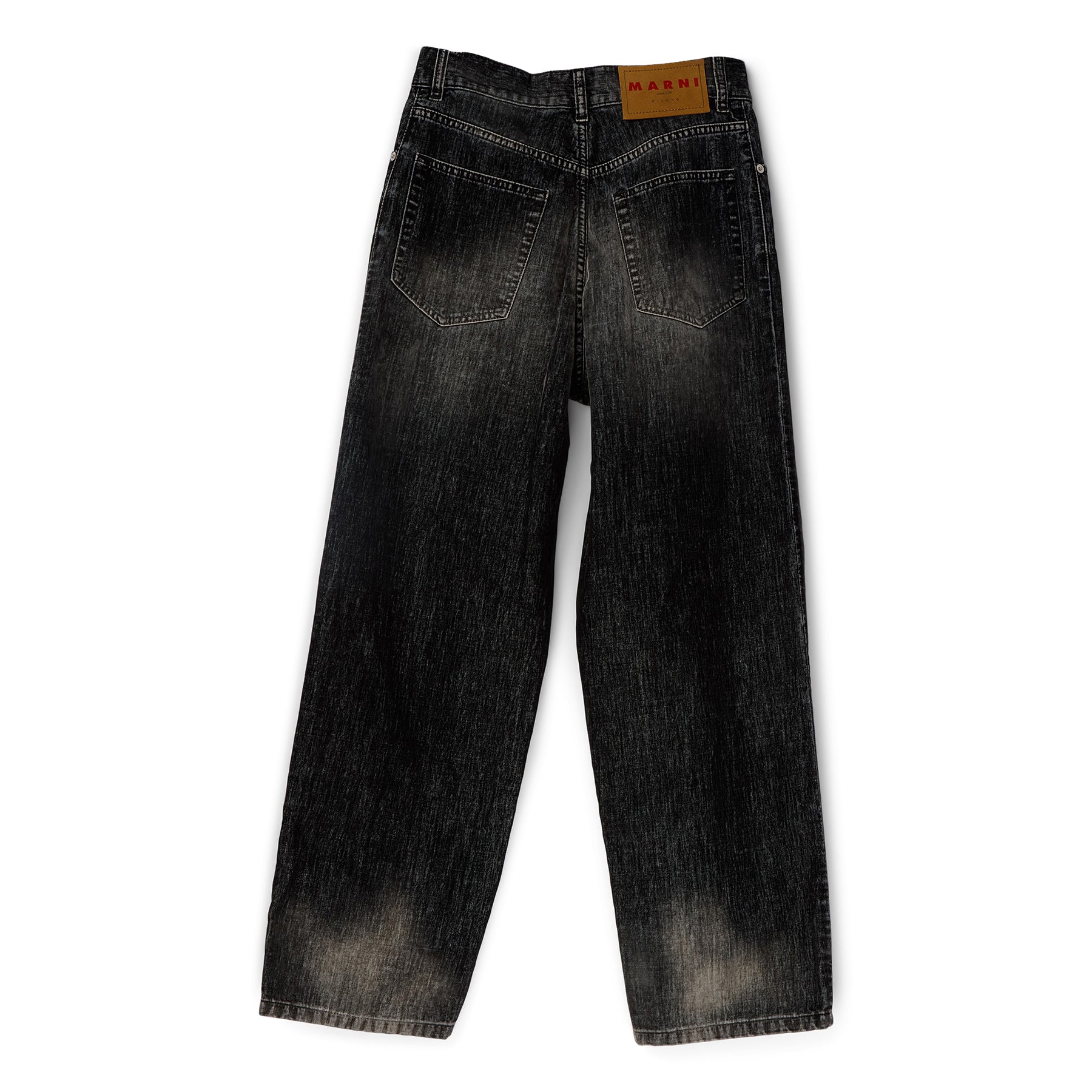 MARNI Flocked Denim Jeans (Black) Trousers