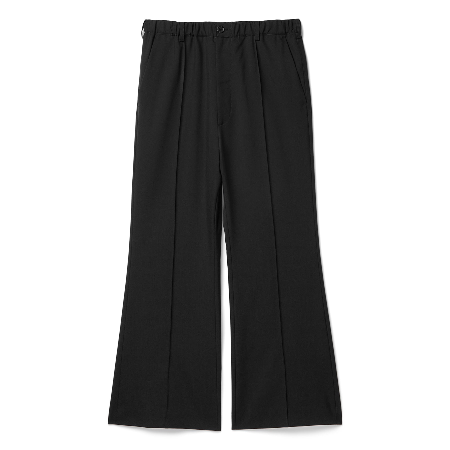 MARNI Stitched Creases Wool Trousers (Deep blue/Black) Trousers