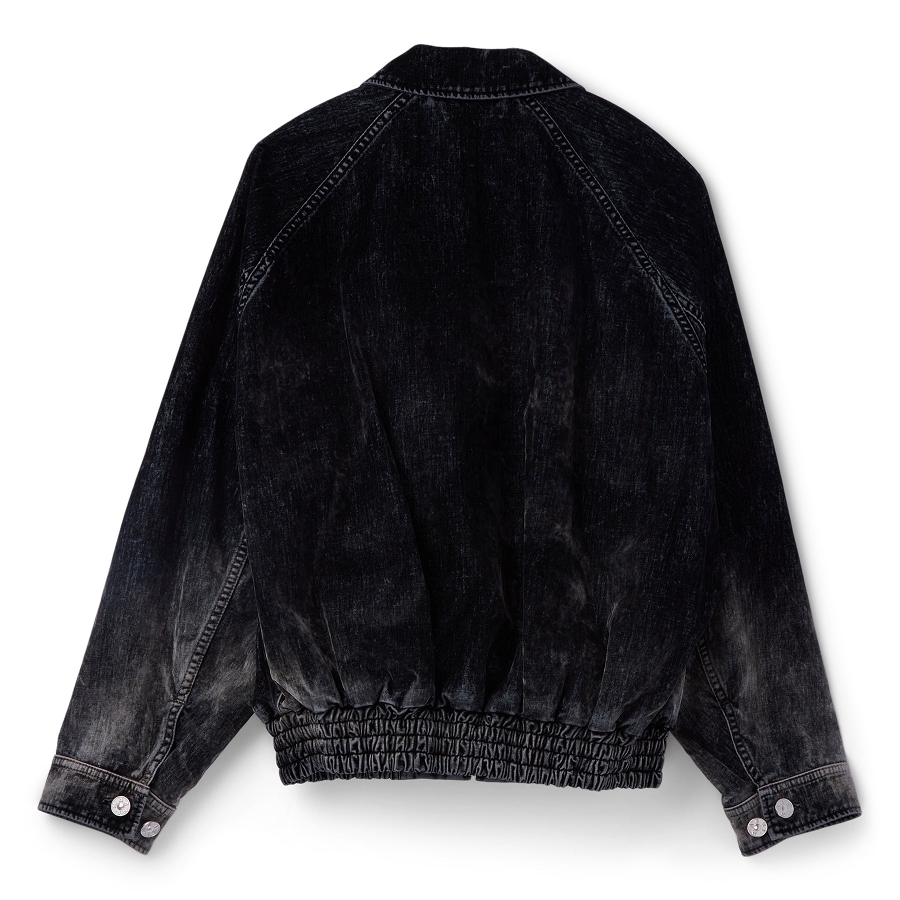 MARNI Flocked Denim Bomber Jacket (Black) Top