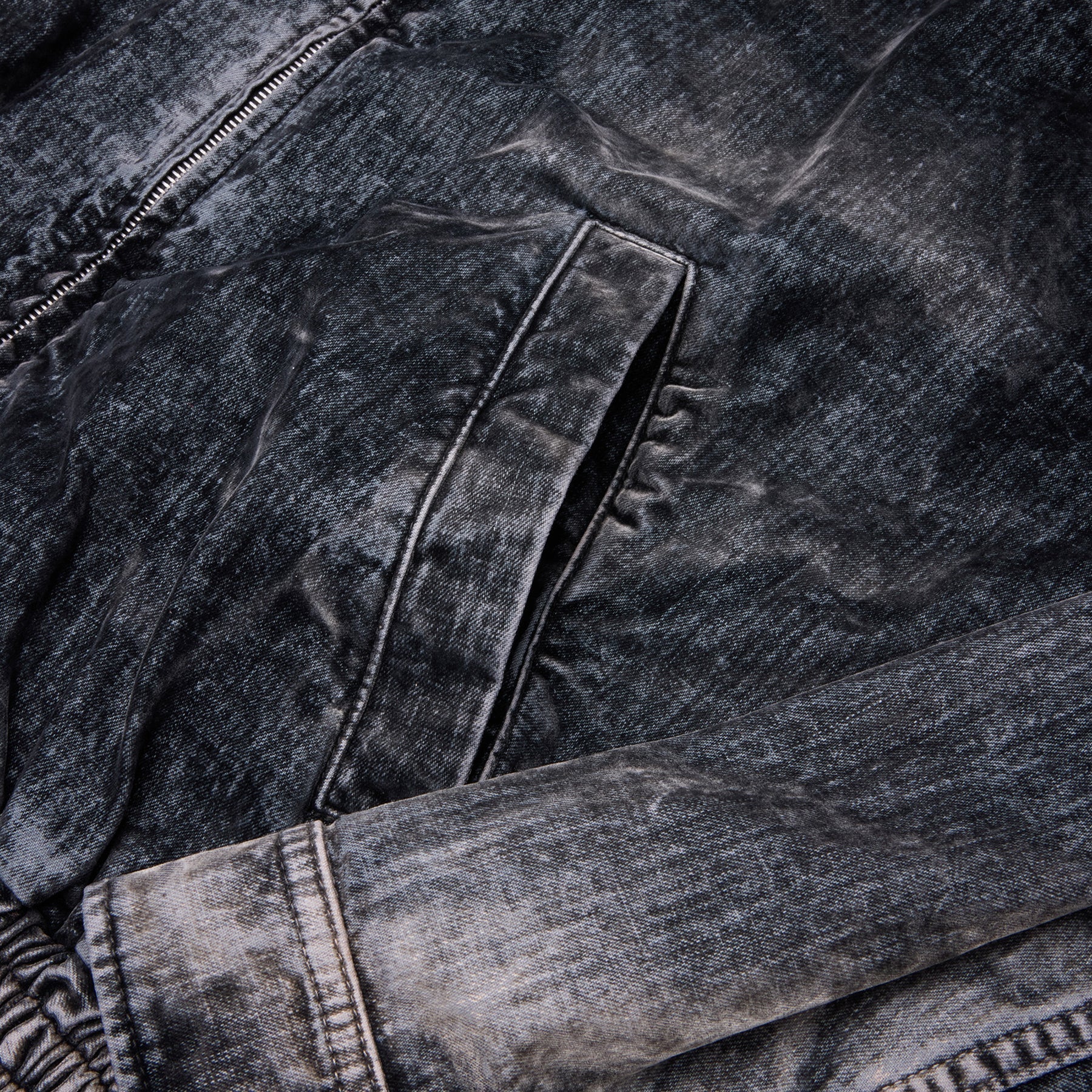 MARNI Flocked Denim Bomber Jacket (Black) Top