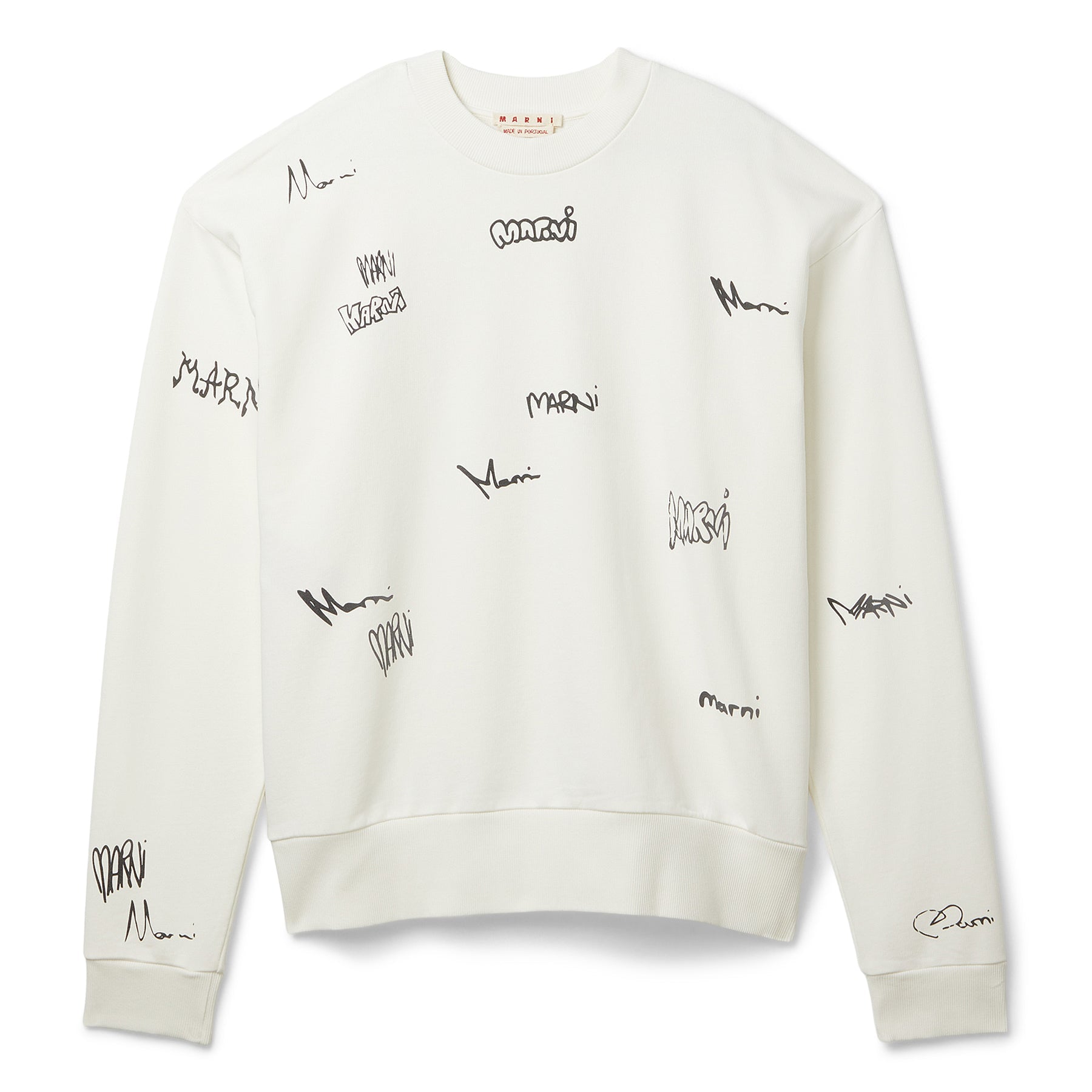 MARNI Logo Sweatshirt (Natural White) Top