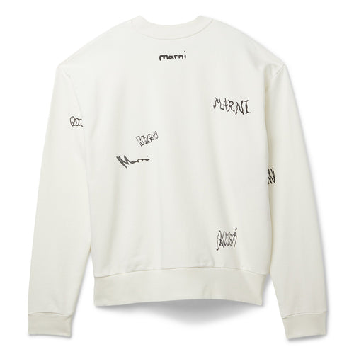 MARNI Logo Sweatshirt (Natural White) Top