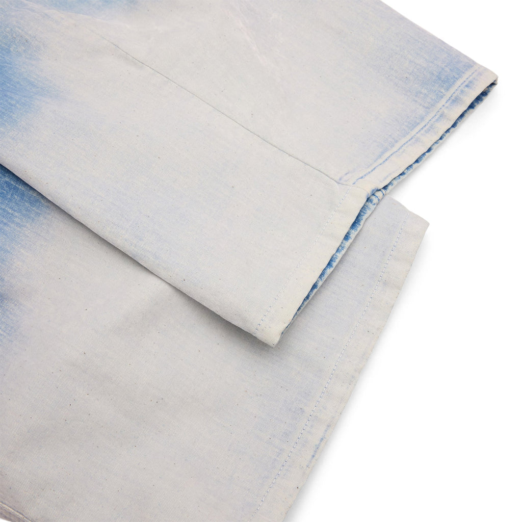 MARNI Flocked Denim Twisted Jeans (Iris Blue) Trousers