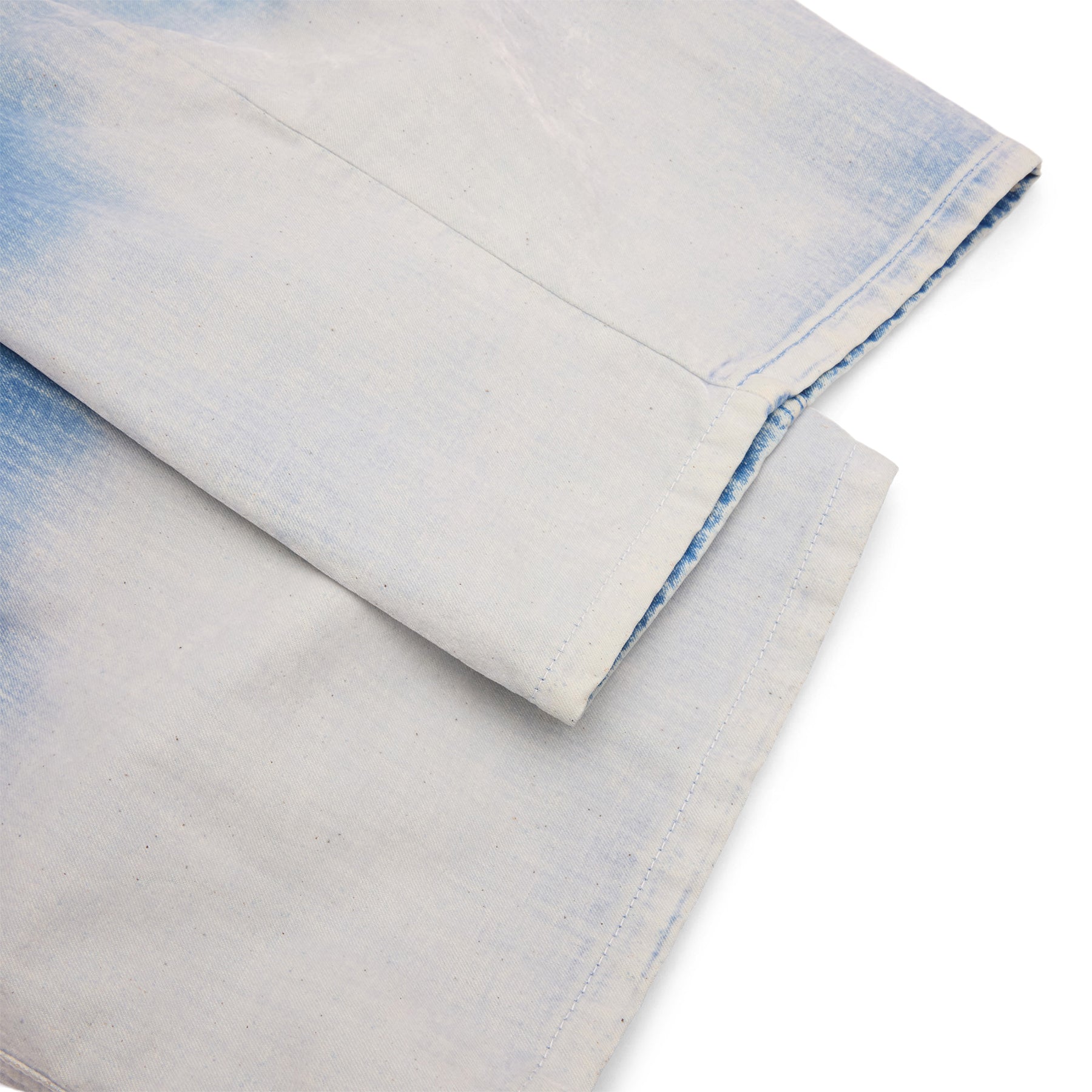 MARNI Flocked Denim Twisted Jeans (Iris Blue) Trousers