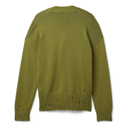 MARNI Symbol Cotton Cardigan (Grass) Top