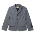 MARNI Prince of Wales Wool Check Cropped Jacket (Truffle) Top