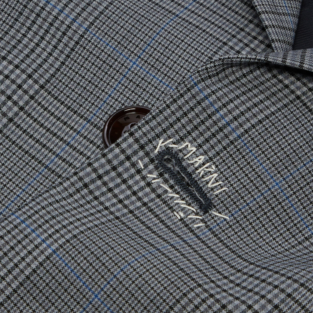 MARNI Prince of Wales Wool Check Cropped Jacket (Truffle) Top
