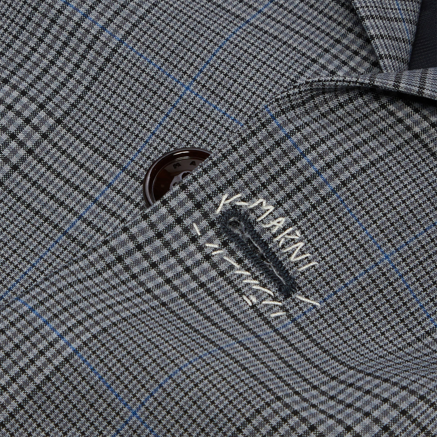 MARNI Prince of Wales Wool Check Cropped Jacket (Truffle) Top