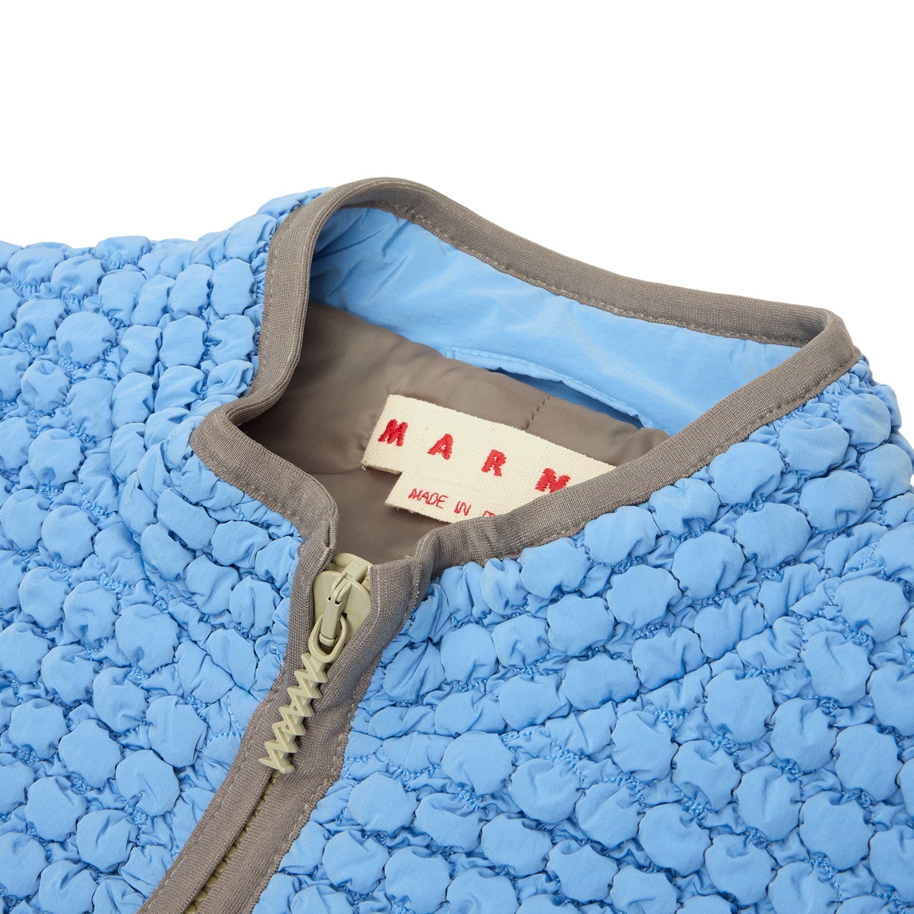 MARNI Puckering Nylon Vest (Iris Blue) Top