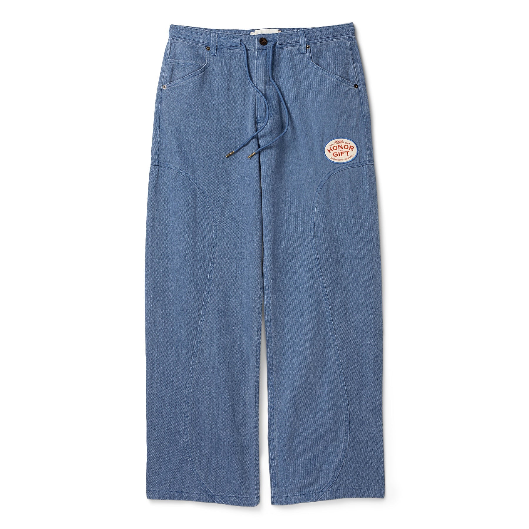 Honor The Gift Twill Party Pant B-Summer (Blue) Trousers