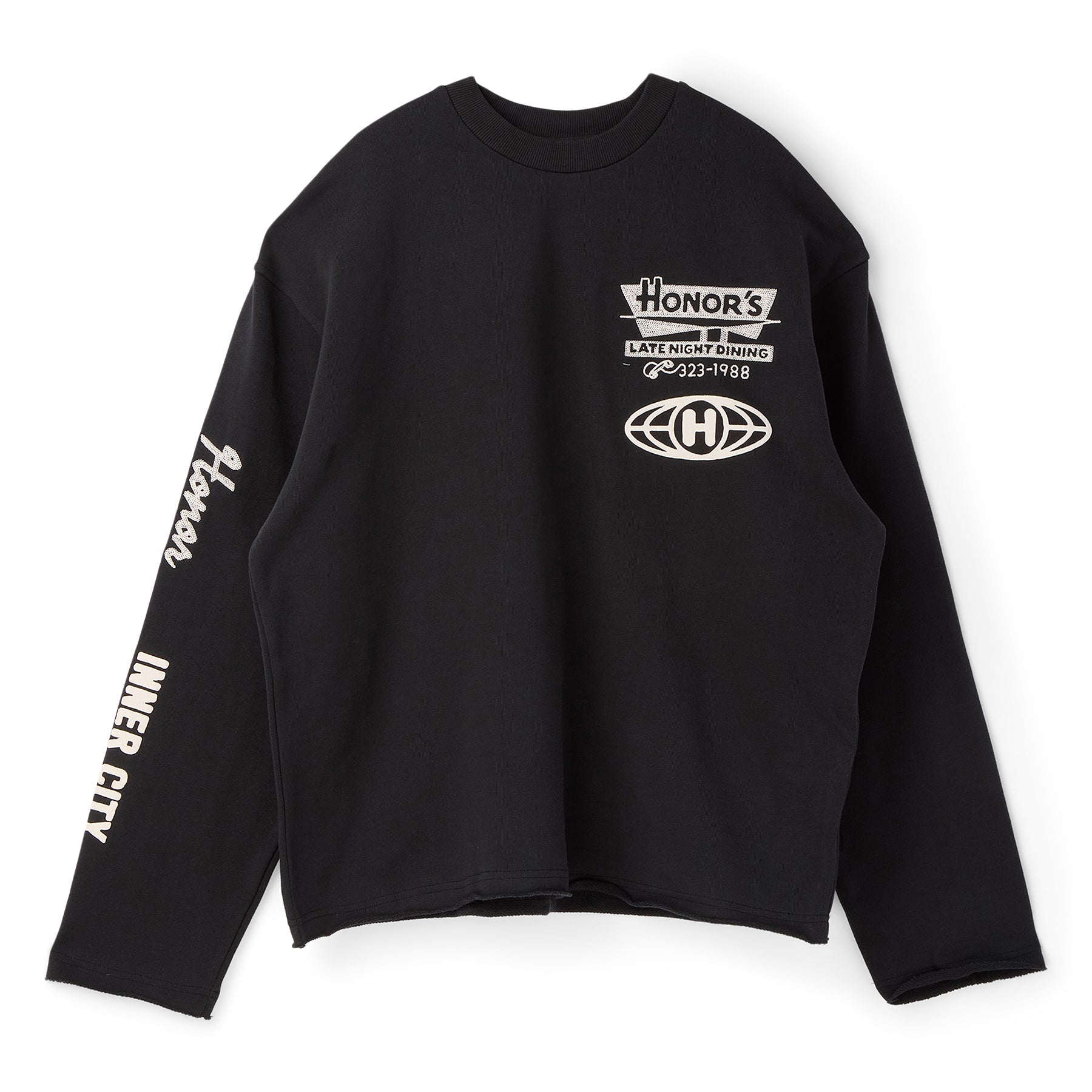 Honor The Gift Mixed Logo Crewneck (Black)Top