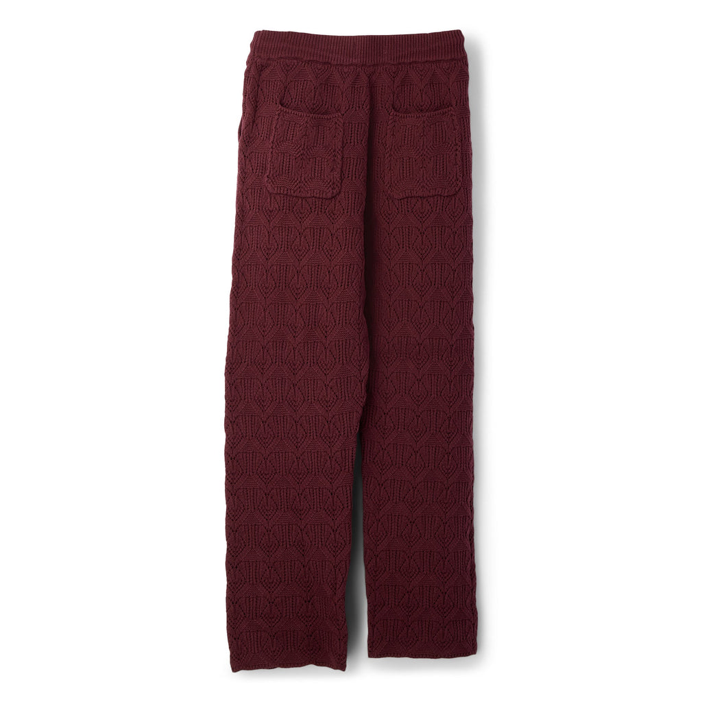Honor The Gift Cable Knit Pant (Berry) Trousers