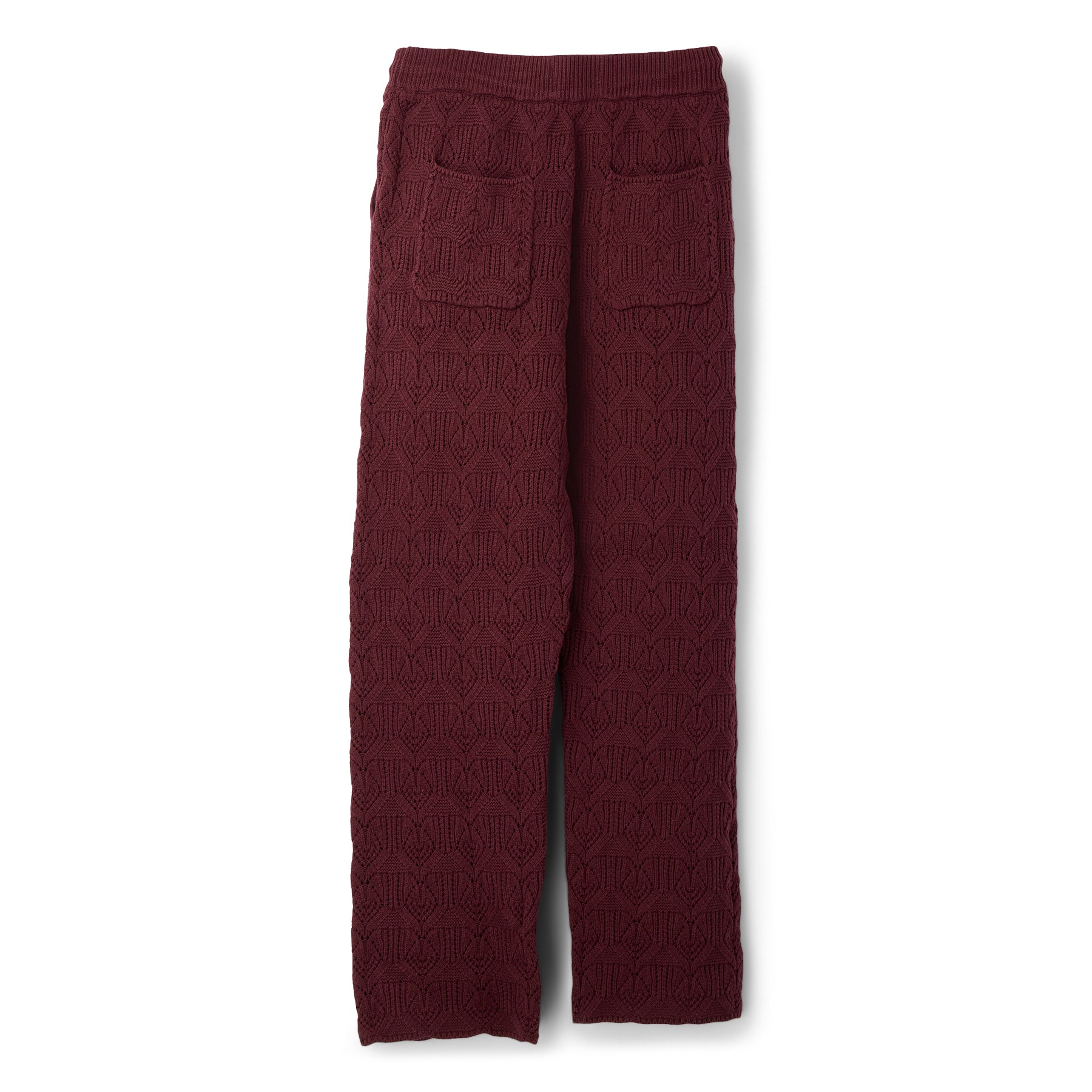 Honor The Gift Cable Knit Pant (Berry) Trousers