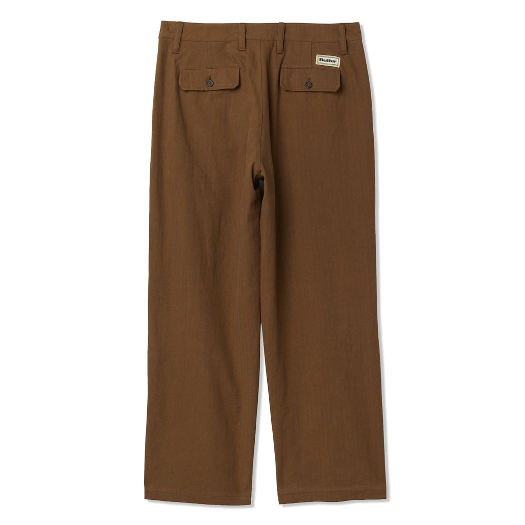 Butter Goods Pleated Trousers (Chocolate) Trousers