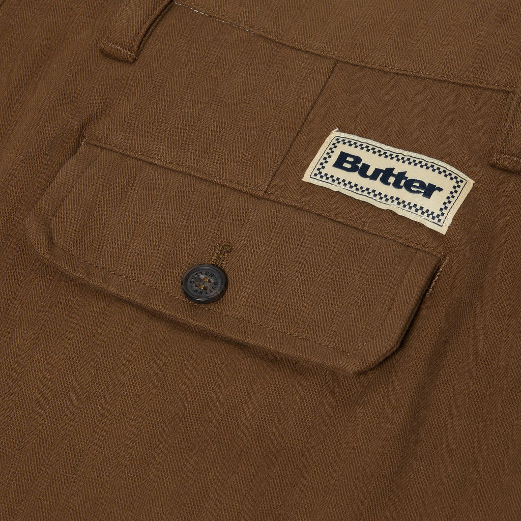 Butter Goods Pleated Trousers (Chocolate) Trousers
