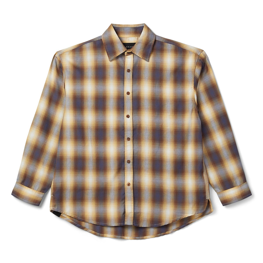 Beach Brains Big Long Sleeve Shirt (Sun plaid) Top